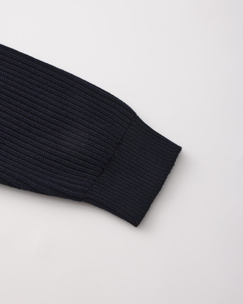 Ribbed Crew Neck Strickpullover