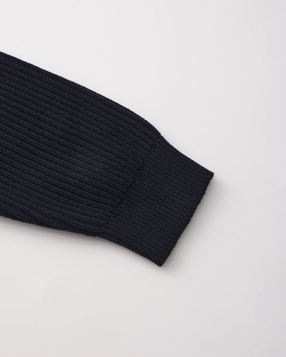 Ribbed Crew Neck Strickpullover