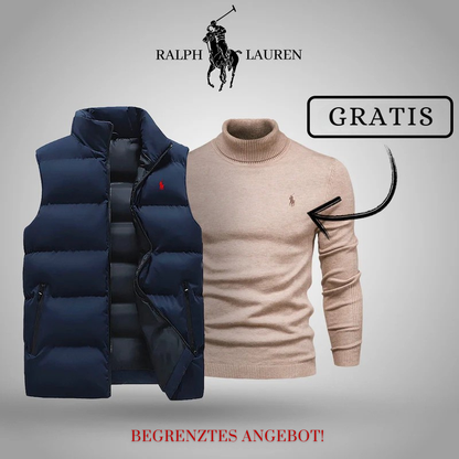 R&L | Premium Herren Winterweste + Gratis Strickpullover Set