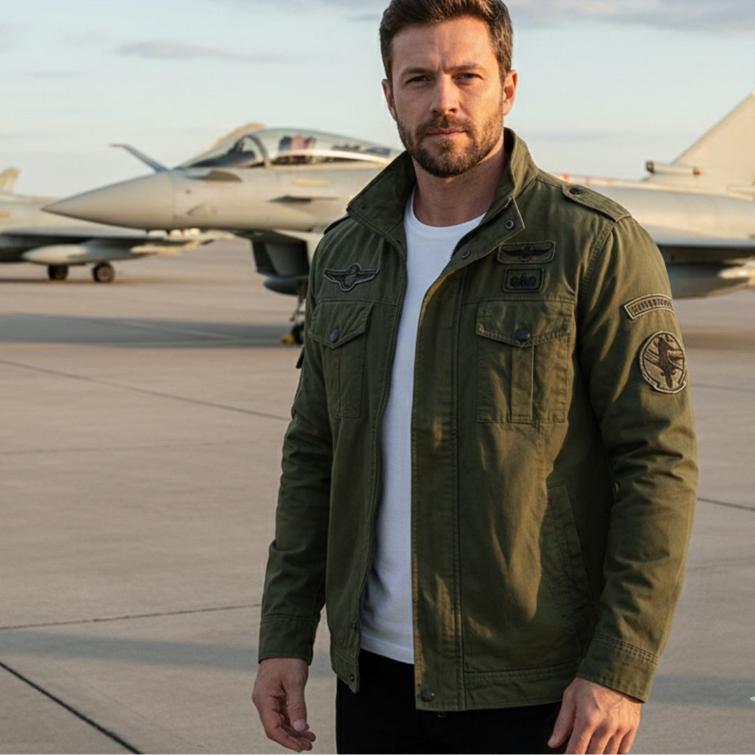 Jexrel - strukturierte Militärjacke