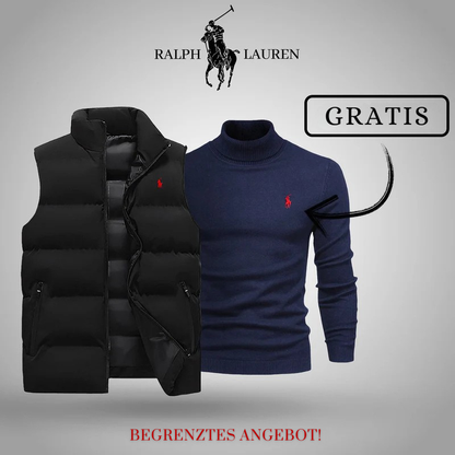 R&L | Premium Herren Winterweste + Gratis Strickpullover Set