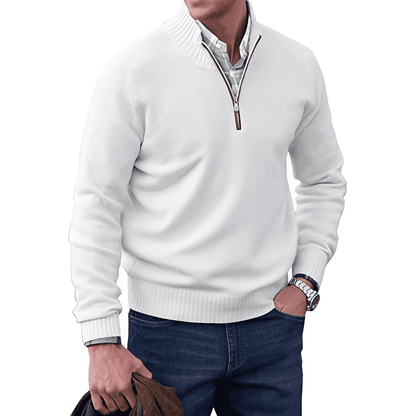 Saven - Half-Zip-Pullover mit weicher Haptik