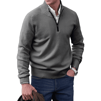 Saven - Half-Zip-Pullover mit weicher Haptik
