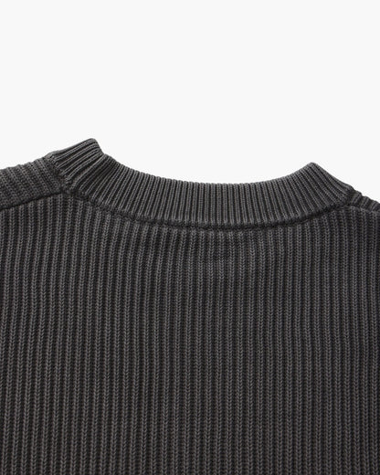 Ribbed Crew Neck Strickpullover
