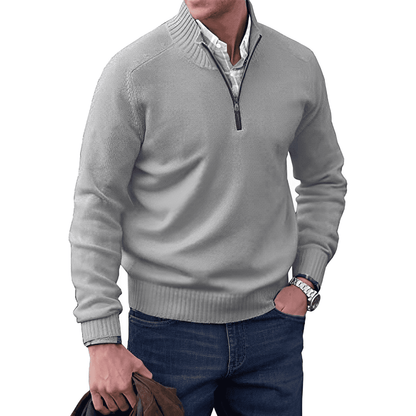 Saven - Half-Zip-Pullover mit weicher Haptik