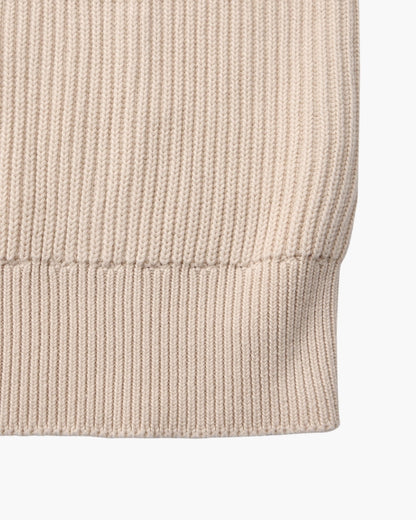 Ribbed Crew Neck Strickpullover