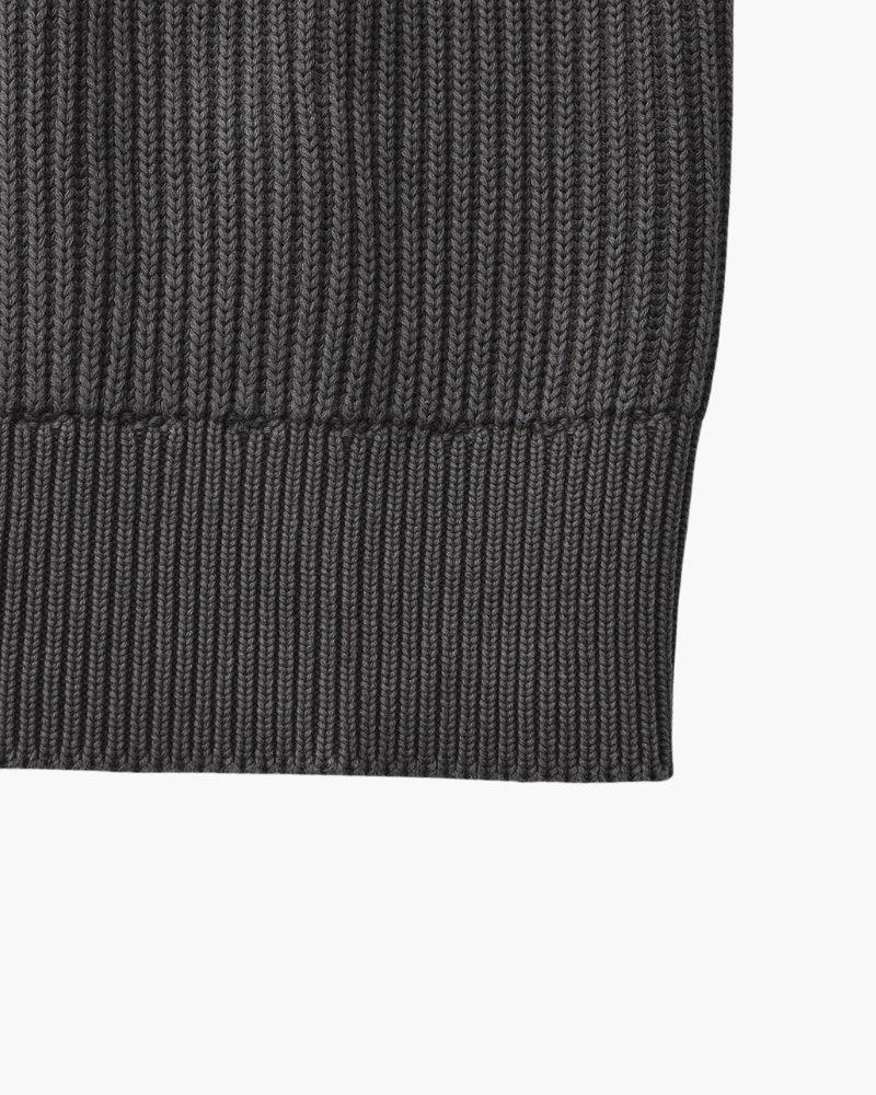 Ribbed Crew Neck Strickpullover