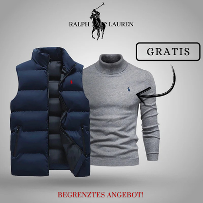 R&L | Premium Herren Winterweste + Gratis Strickpullover Set