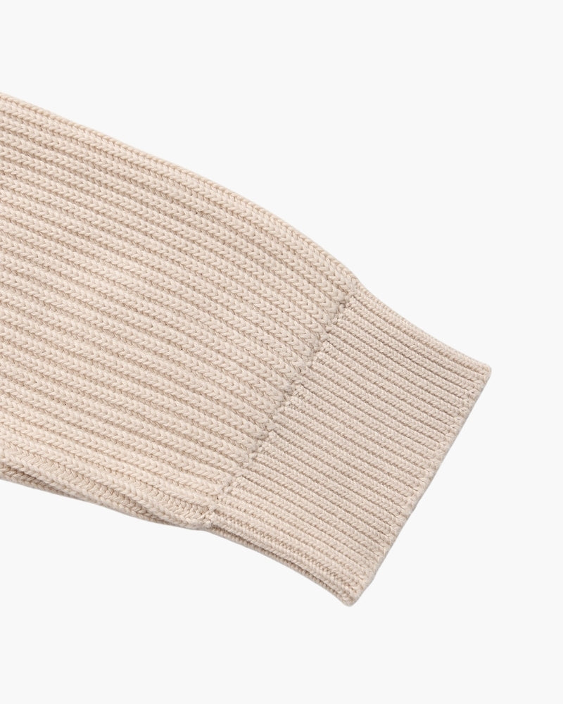 Ribbed Crew Neck Strickpullover