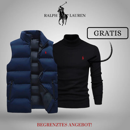 R&L | Premium Herren Winterweste + Gratis Strickpullover Set