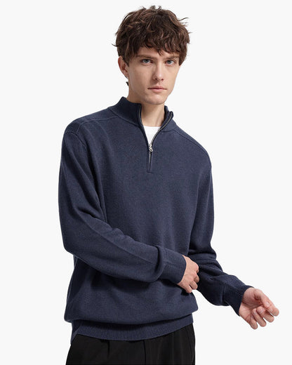 Pure Merino Woll Zip Cardigan