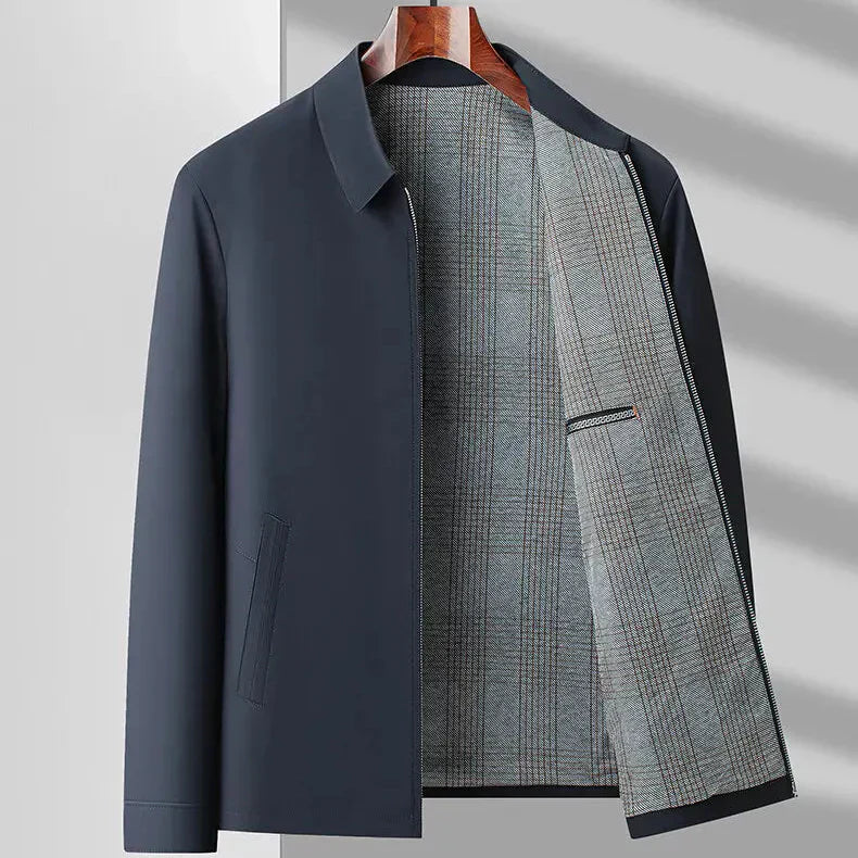 Grant - Strukturierte Jacke mit Reißverschluss