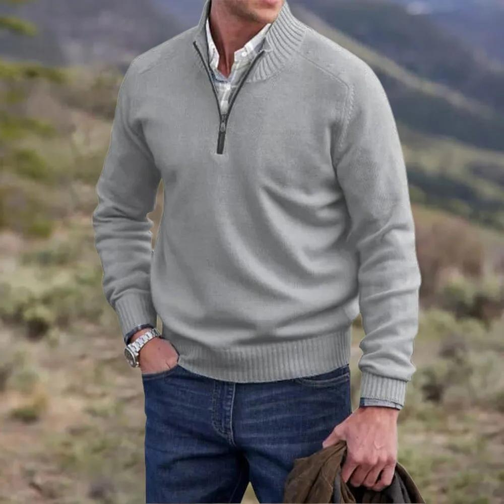Saven - Half-Zip-Pullover mit weicher Haptik