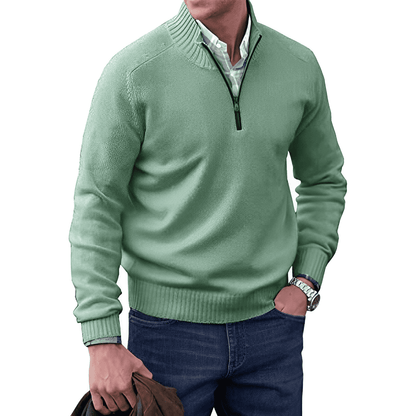Saven - Half-Zip-Pullover mit weicher Haptik