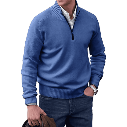 Saven - Half-Zip-Pullover mit weicher Haptik