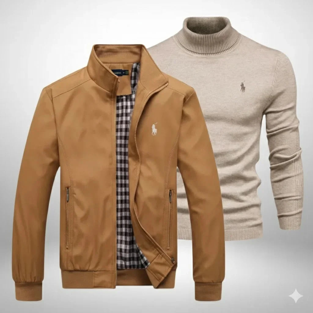 Ralph Lauren Set Jacke + Rollkragenpullover Premium