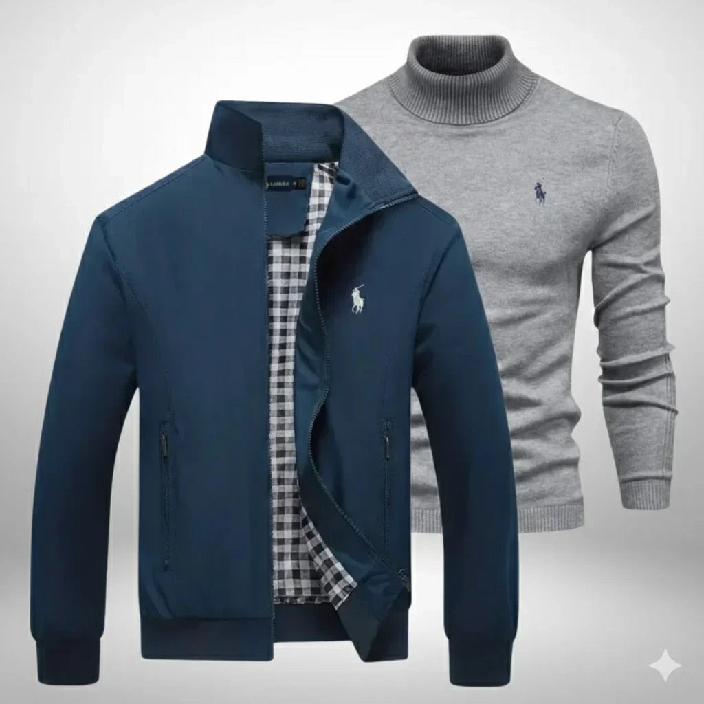 Ralph Lauren Set Jacke + Rollkragenpullover Premium