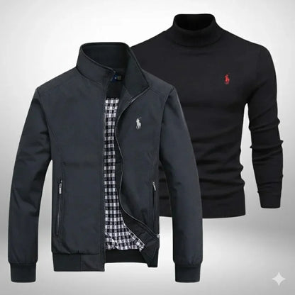 Ralph Lauren Set Jacke + Rollkragenpullover Premium