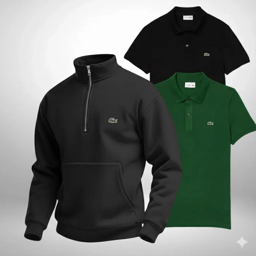 Lacoste Kit – 1 Pullover kaufen, 2 Poloshirts gratis dazu