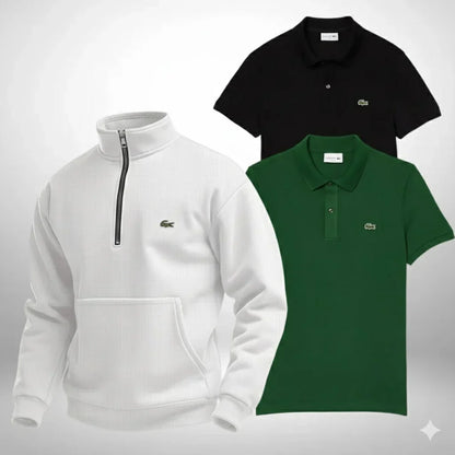 Lacoste Kit – 1 Pullover kaufen, 2 Poloshirts gratis dazu