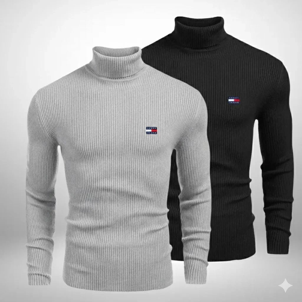 Tommy Hilfiger 2er-Set Rollkragenpullover Elegant