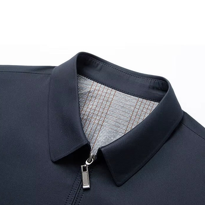 Grant - Strukturierte Jacke mit Reißverschluss